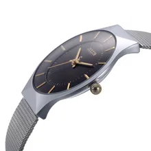Top Brand Julius Men’s Watches Stainless Steel Band Net Belt Analog Sports Quartz Wristwatch Ultra Thin Dial Luxury Watches Men
