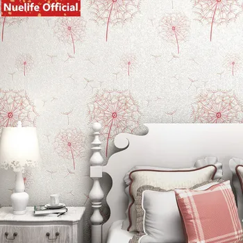 

0.53x10m Pastoral dandelion non-woven wallpaper wedding room children's room living room bedroom study background wall paper