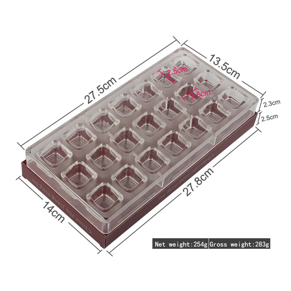 3D Шоколадный Бар плесень Поликарбонат конфеты лоток Жесткий ПК DIY Плесень