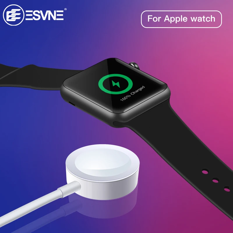 

ESVNE Wireless Charger for Apple watch 1/2/3/4 USB fast wirless charging 1m Cable