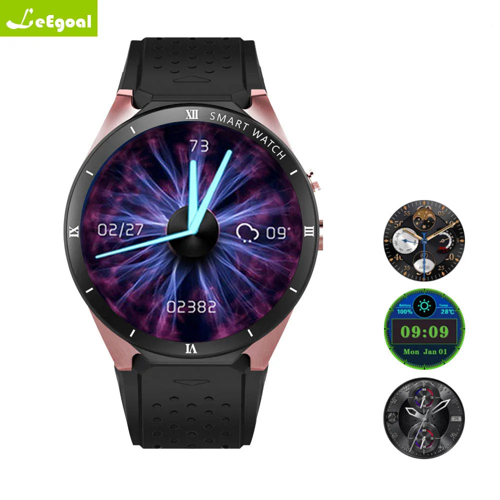 

leegoal kw88 pro 3G Smartwatch Phone Android 7.0 MTK6580 Quad Core 1.3GHz 1GB RAM 16GB ROM Smartwatch phone watch
