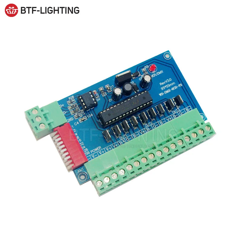 3CH 27CH светодиодный dmx512 плата контроллера DMX512 декодер для полосы светильник|switch