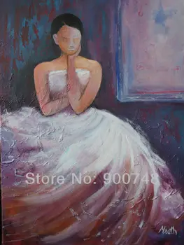 

Hand Painted Modern Oil Painting Abstract Art Deep Thoughts Large Painting on Canvas Home Decoration Wall Art Free Shipping
