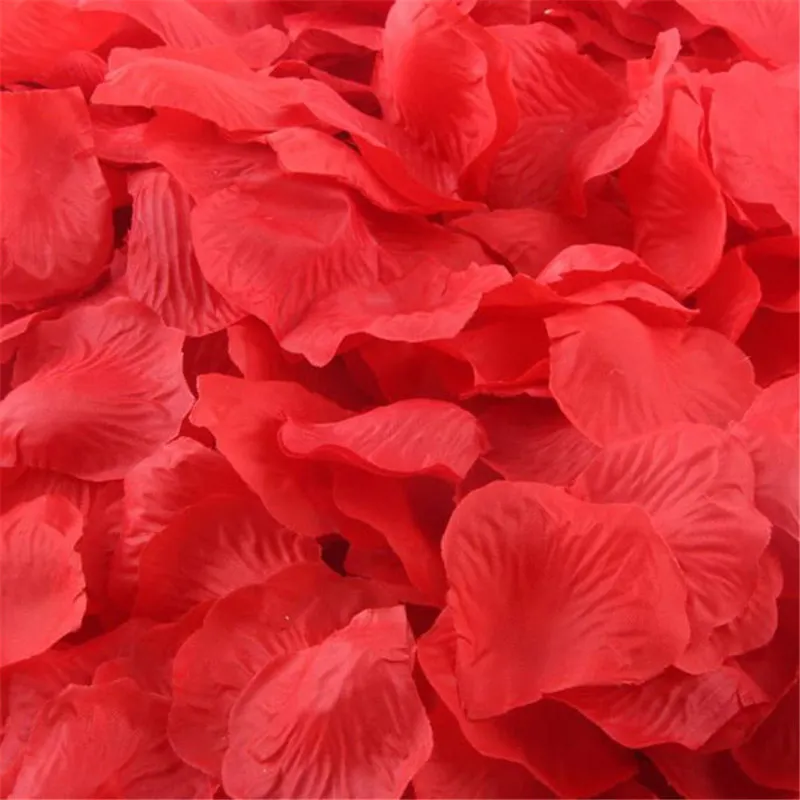 500 шт многоцветные искусственные лепестки роз для девочек Шелковый лепесток искусственный цветок для свадебной вечеринки украшение дома аксессуары - Цвет: 24