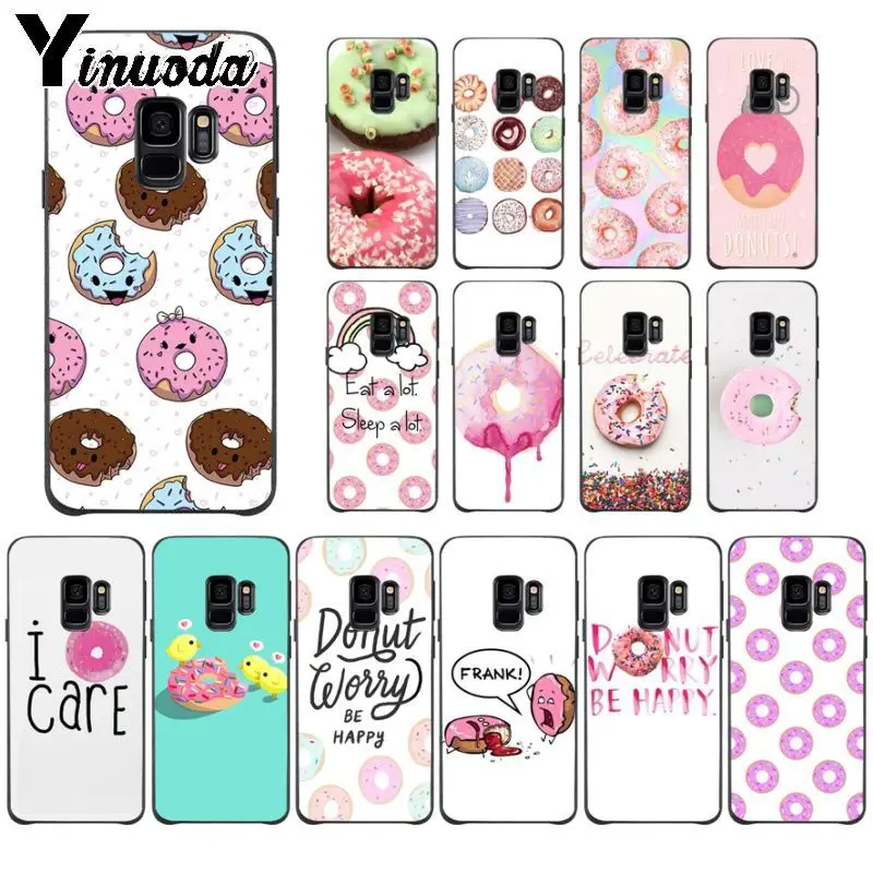 Yinuoda i love you donuts DIY Окрашенные аксессуары для телефонов Чехол Samsung Galaxy s7 S10plus s9 s8 plus