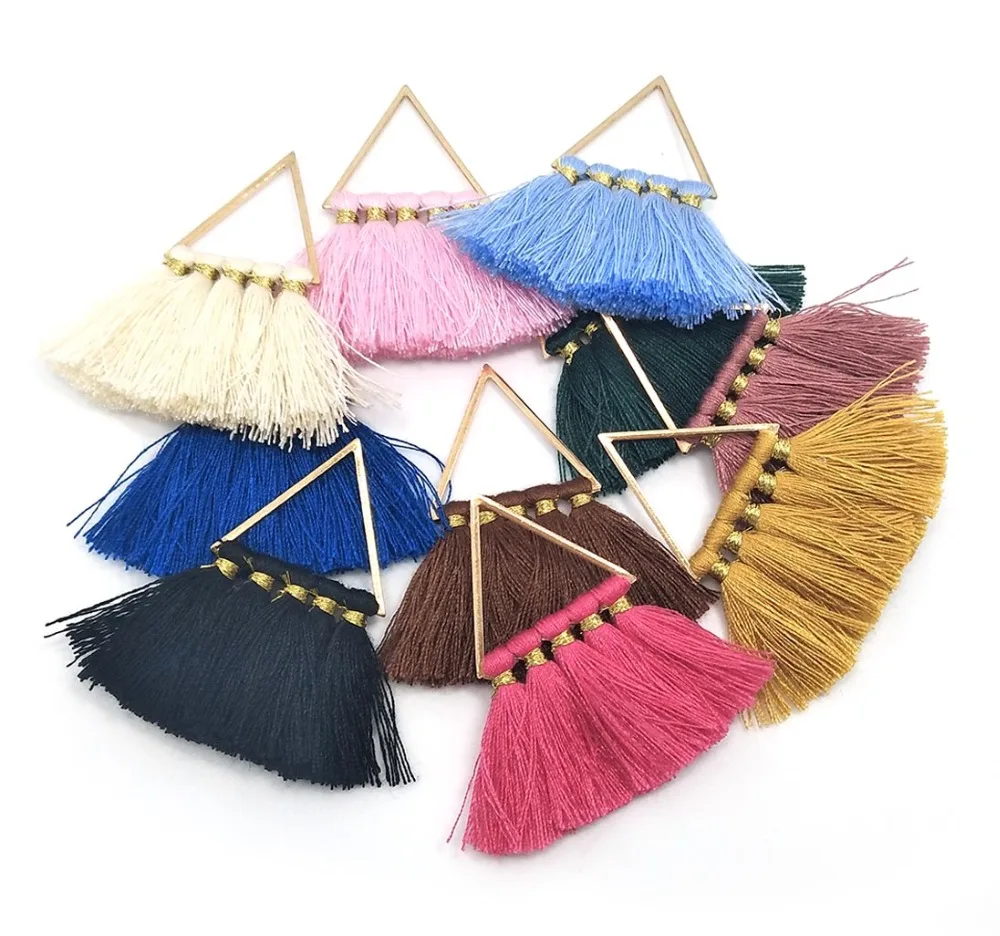 20pcs Small Tassel About 4.5mm Long Colorful Cotton Tassels Diy Jewelry