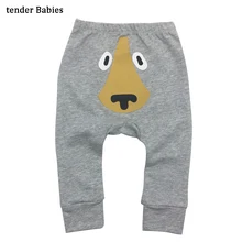 Штаны для маленьких мальчиков и девочек; сезон осень-весна; хлопковые леггинсы для младенцев; штаны для новорожденных мальчиков; Одежда для маленьких девочек; узкие брюки с лисой для малышей; 24 месяца