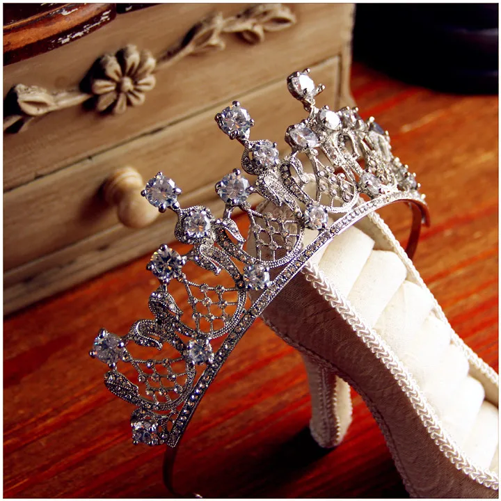 Женские головные уборы casamento Tiaras de cristal романtico para a princesa moda Crown as mulheres carneiras|crown
