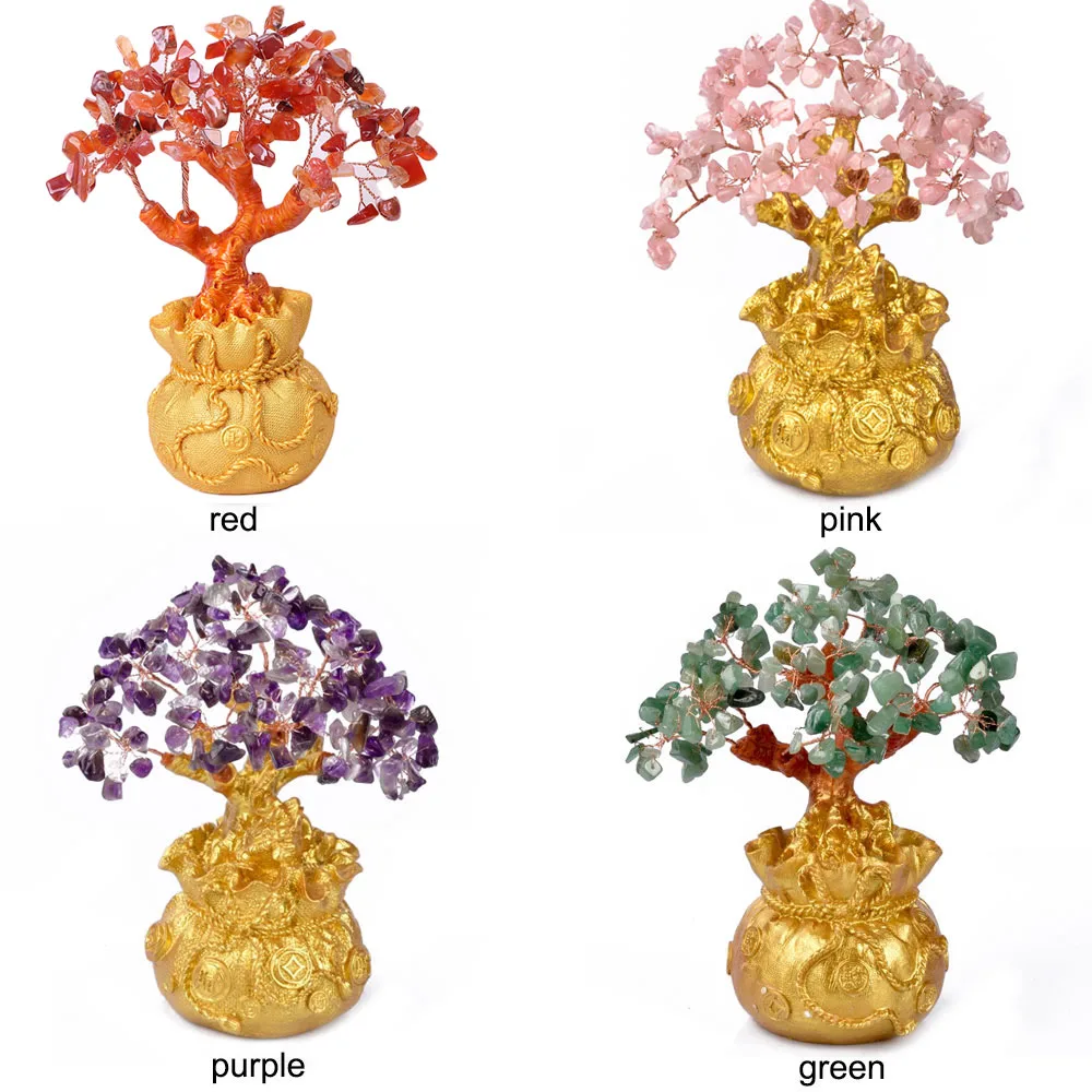 

Crystal Money Spinning Tree Ornament Purse Tree Ornament Delicate Beautiful Livingroom Celebration Fortune Tree Ornament