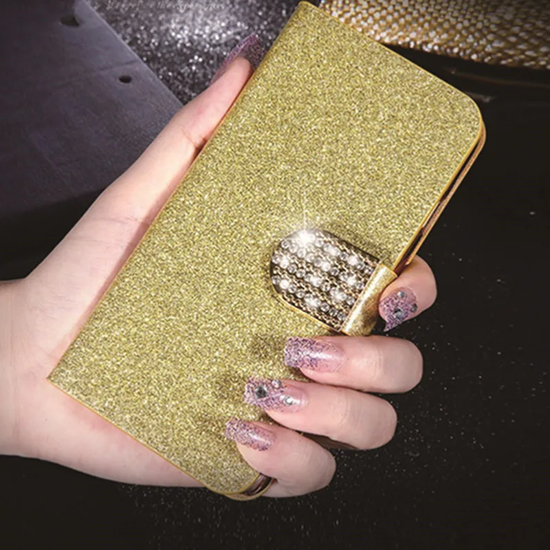 

Luxury Leather Flip Case Cover for Samsung Galaxy Star Advance/Star 2 G350E SM-G350E Cases Glitter Cell Phone Coque Wallet Capa
