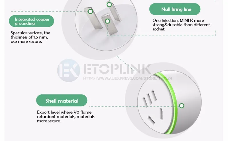 Мини K Wi-Fi Smart Plug Switch штепсельная розетка умный управление Wi-Fi дистанционное управление таймер переключатель для iPhone разъем