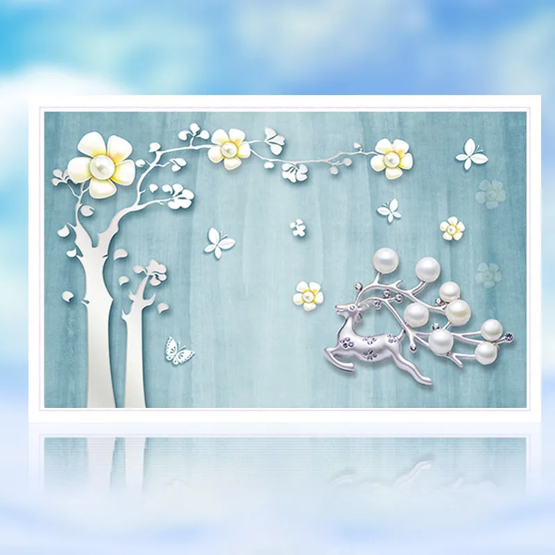 

full diamond painting deer diamond embroidery mosaic pattern special shaped diamonds 5D DIY rhinestones cross stitch home decor