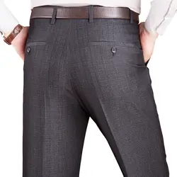 ICPANS мужской костюм брюки классические прямые свободные деловые шерстяные костюмы брюки для мужчин платье брюки Лето 2018 плюс размер 42 44
