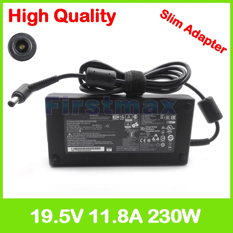 

Slim 19.5V 11.8A 230W laptop ac power adapter charger for Acer Predator 15 G9-593 G9-593G 17 G9-793 G9-793G 17X GX-791