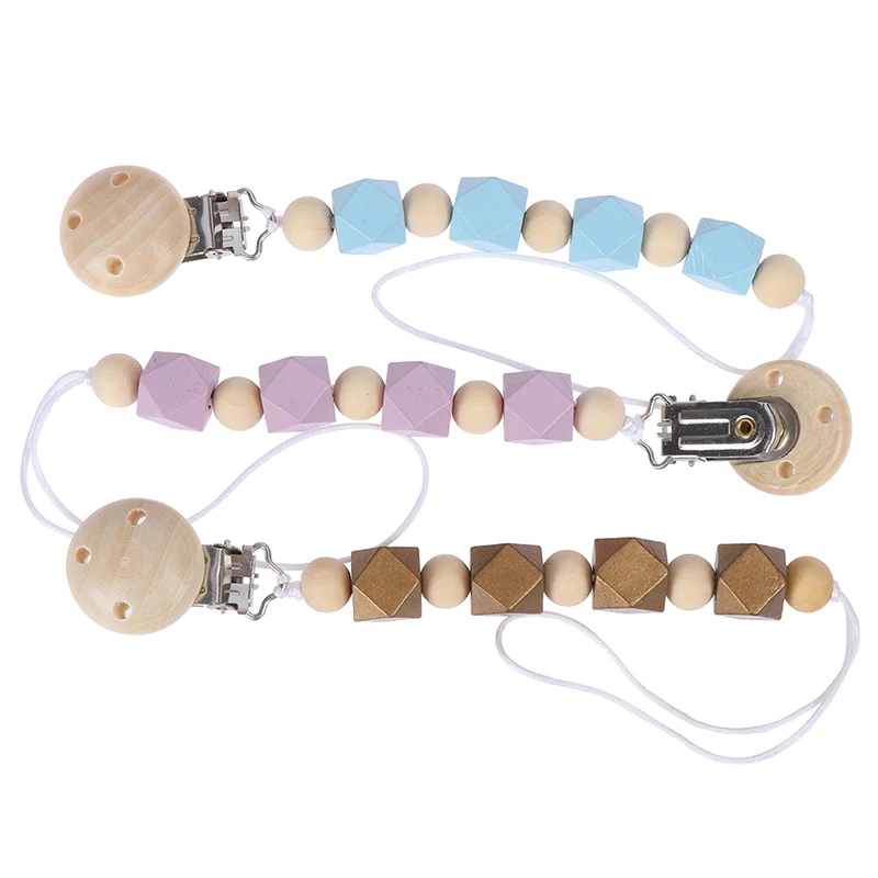 

Silicone Personalized Baby Teether Eco-friendly Name Handmade Pacifier Chains Safe Teething Chain Pacifier Clips Holder Chain