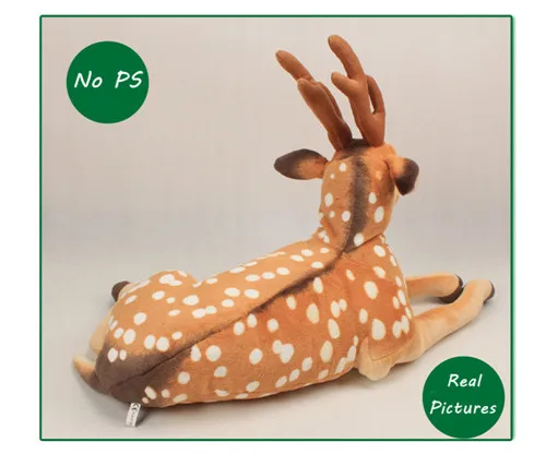 Fancytrader Big Simulation Reindeer Plush Toy Giant Soft Lifelike Stuffed Deer Doll 2 Models 4 Sizes Great Gift for Kids FT71013 (17)