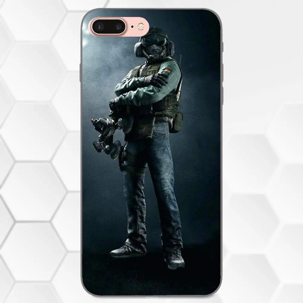 Распродажа Роскошный чехол для Apple iPhone X XS Max XR 4 5 6 6S 7 8 Plus Rainbow Six Siege|Бамперы| |