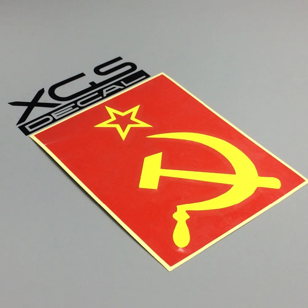 XGS наклейка для автомобиля Флаг Союза символ мотоцикла водонепроницаемая