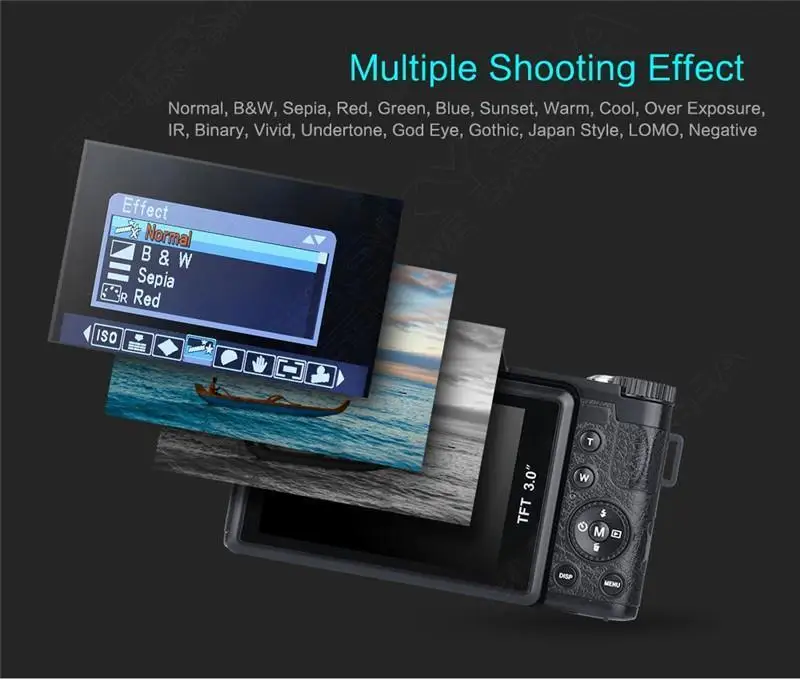 AMKOV 1080P AMK-R2 DSLR Cameras 24MP HD Digital Camera Camcorder 3.0\