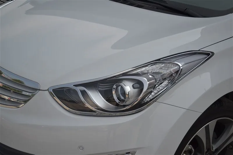 

ABS Chrome Front Headlight Lamp Cover for 2012-2017 Hyundai Elantra Car styling