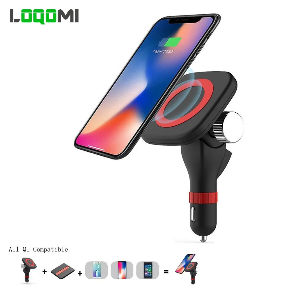 Qi Wireless Charger Car Mount Wireless Car Cigarette Phone