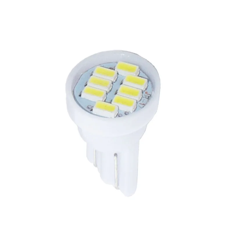 100 шт. высокое качество T10 1206 3020 SMD W5W 8 светодиодов 8smd 8LED 194 168 192 салона Свет Auto купола сбоку хвост маркер Клин лампы