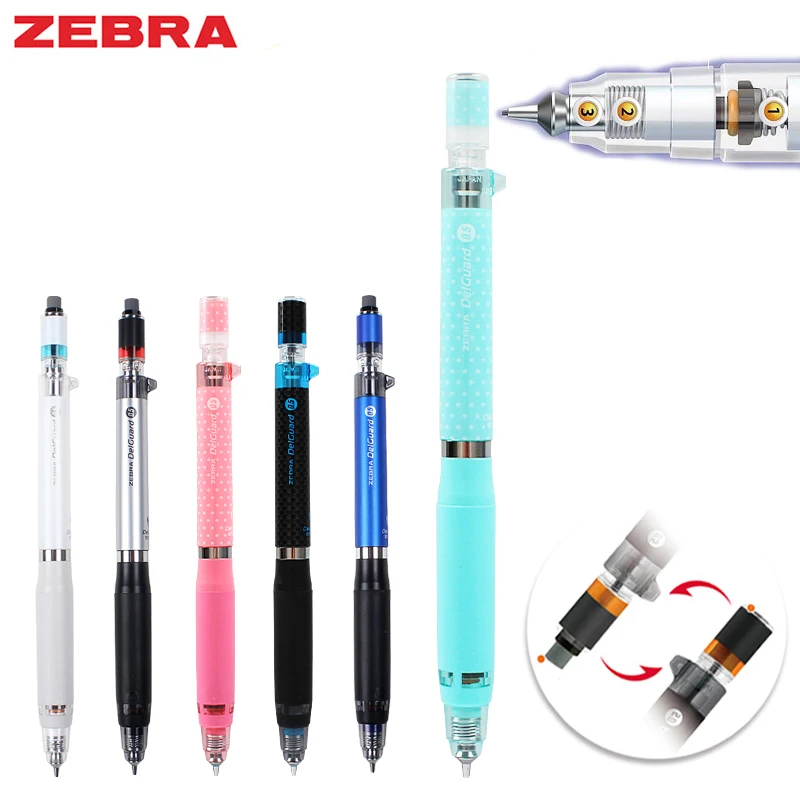 

ZEBRA Mechanical Pencil Metal 0.5mm Refill Hand-Painted Automatic Pencil Activities Penci For Sketch School Supplies Stationery