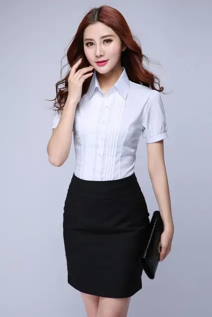 women's slim fit white shirt
