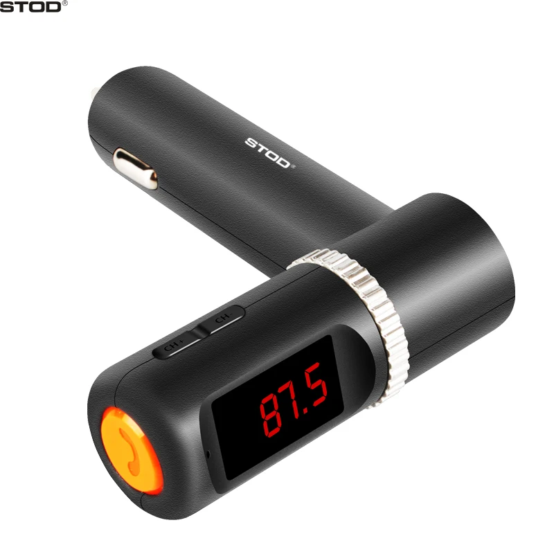 

BTOD 2 USB Car Charger AUX FM Bluetooth Handsfree 4.2A Fast Charging For iPhone 7 Plus iPad Samsung Lenovo ZTE Huawei GPS Audio