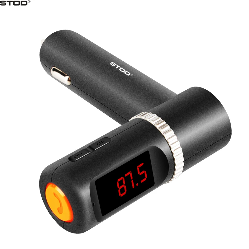 STOD Dual Car Charger 2 Port 3.1A AUX FM Transmitter Bluetooth Call For iPhone 5 6 6S 7 Plus iPad Samsung Meizu ZTE Huawei Audio