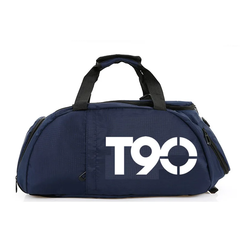T90 водонепроницаемые спортивные сумки для спортзала для мужчин и женщин Molle рюкзаки для фитнеса износостойкие дорожные сумки Bolsa сумки через плечо - Цвет: Deep blue