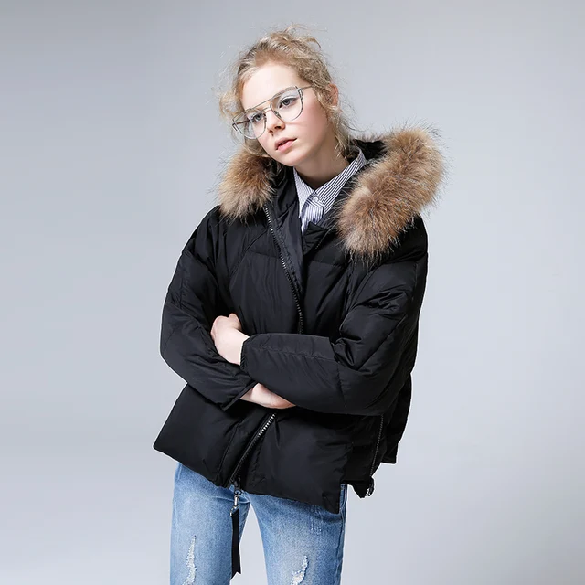 Toyouth 80% белая куртка-пуховик с меховым воротником, зимняя утепленная теплая парка с капюшоном, пальто, Женское пальто, пуховики