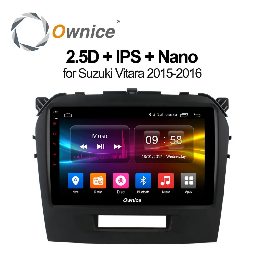 Ownice c500 + Android 8 1 для Suzuki Vitara 2015 2016 автомобильный DVD плеер ядер 2 Гб ОЗУ 4G LTE WIFI BT GPS