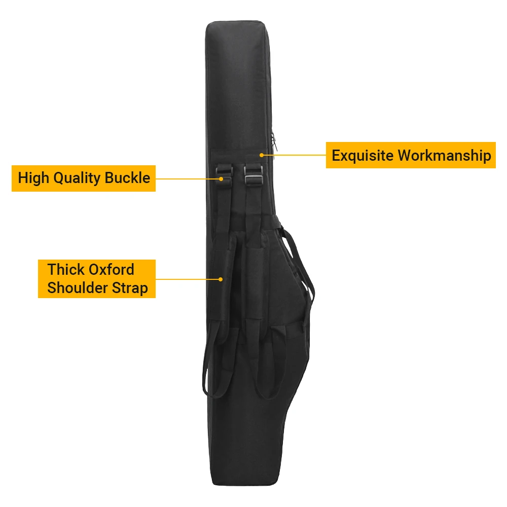 Tactical 120CM Dual Rifle Bag Backpack Gun Carry Pouch Shotgun Gun Padded Case 