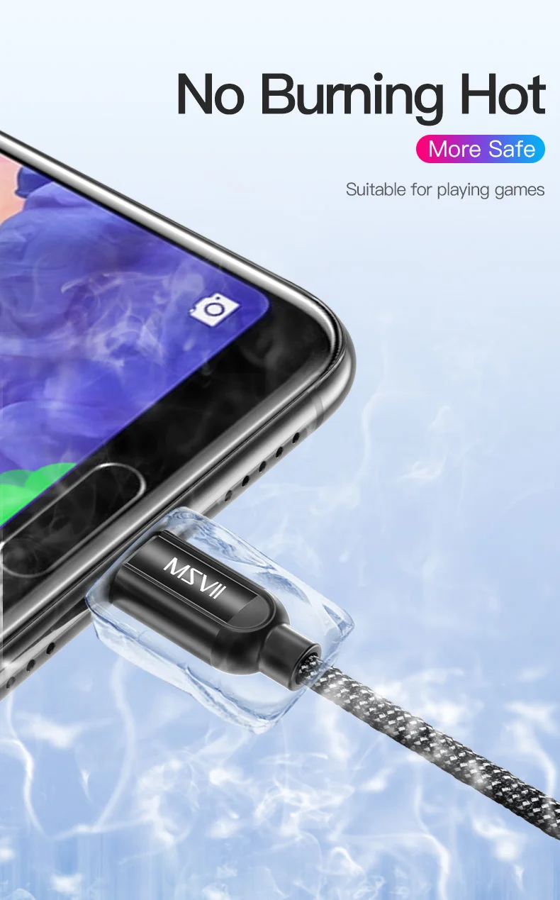 Msvii USB кабель для быстрой зарядки и обновления usb type-C для samsung S9 S8 Note 8 9 кабель для передачи данных USBC type-c для телефонов Xiaomi Redmi