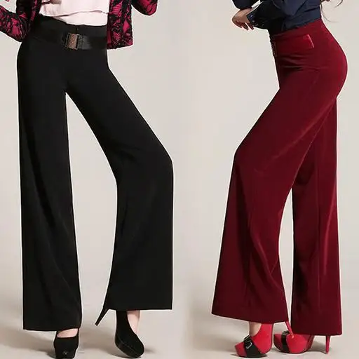 Женские повседневные брюки широкие рабочие женские брюки свободные цвета плюс размер 4xl длинные брюки