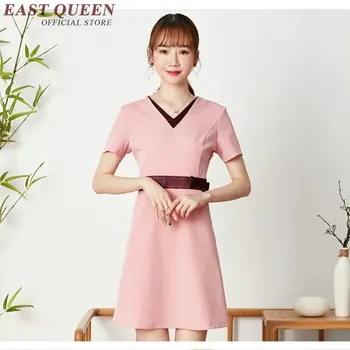

Medical scrubs spa uniform beauty salon beautician massage uniform nurse clinical uniforms woman medical clothing AA3933