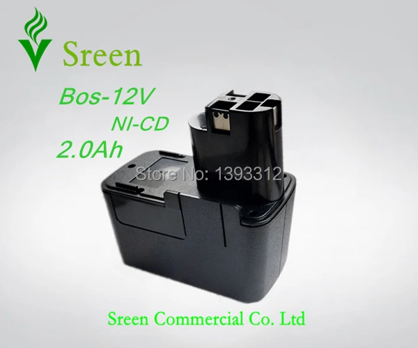 

New 12V Ni-CD 2000mAh Rechargeable Batteries Packs Replacement Power Tools Battery for Bosch 2 607 335 055 BAT011 2 607 335 145