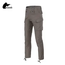 Брендовые мужские тактические брюки военный multi-карман Мужской Свободные Военная Маскировочная брюки Для мужчин Cargo Pant тонкий жира брюки