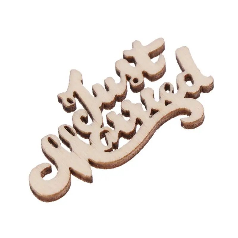 15Pcs Wooden Just Married Table Confetti Scatter Vintage Rustic Wedding Party Decor Craft Scrapbook xjx Home Decorations 15Pcs Wooden Just Married Table Confetti Scatter Vintage Rustic Wedding Party Decor Craft Scrapbook xjx Home Decorations