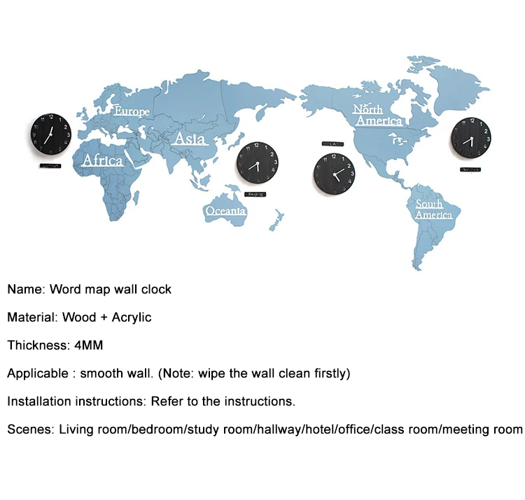 Деревянные настенные часы с картой мира, современный дизайн, Креативные 3D мировые часы-карта, настенные часы для дома, декоративные, для гостиной, большие часы