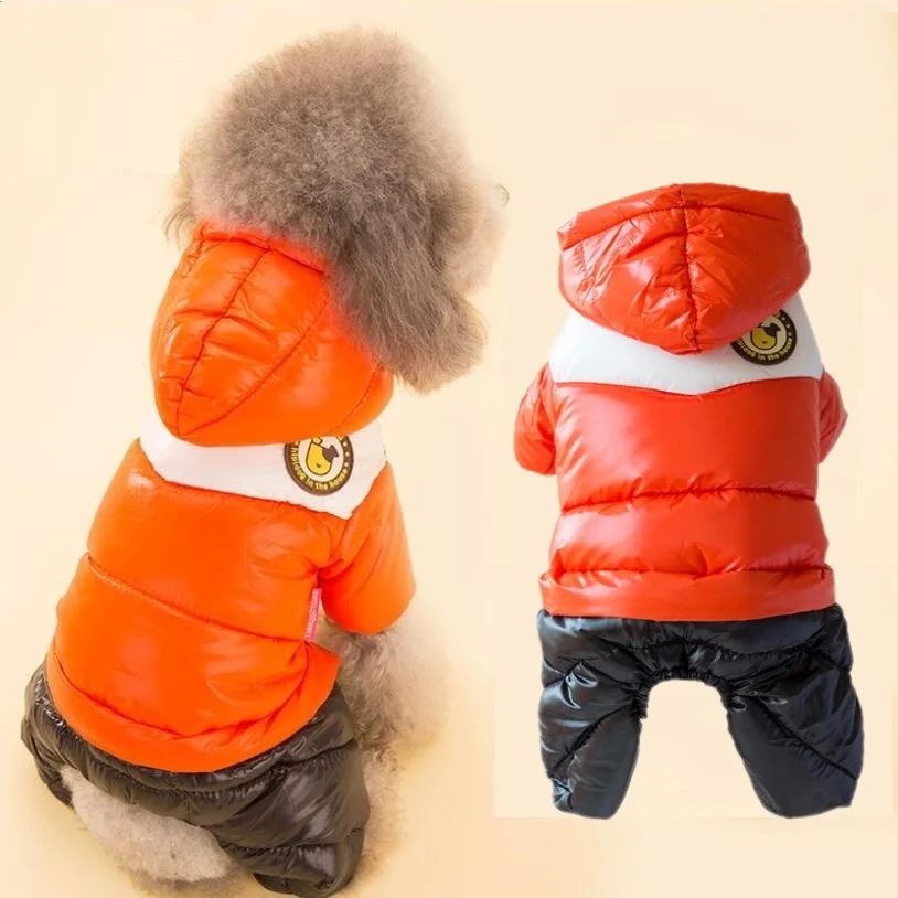 

Clearance M Winter Dog Coats Jacket Waterproof Thicken Warm jumpsuit Pet Dog Clothes Puppy Coat Chihuahua for Small Medium Dogs