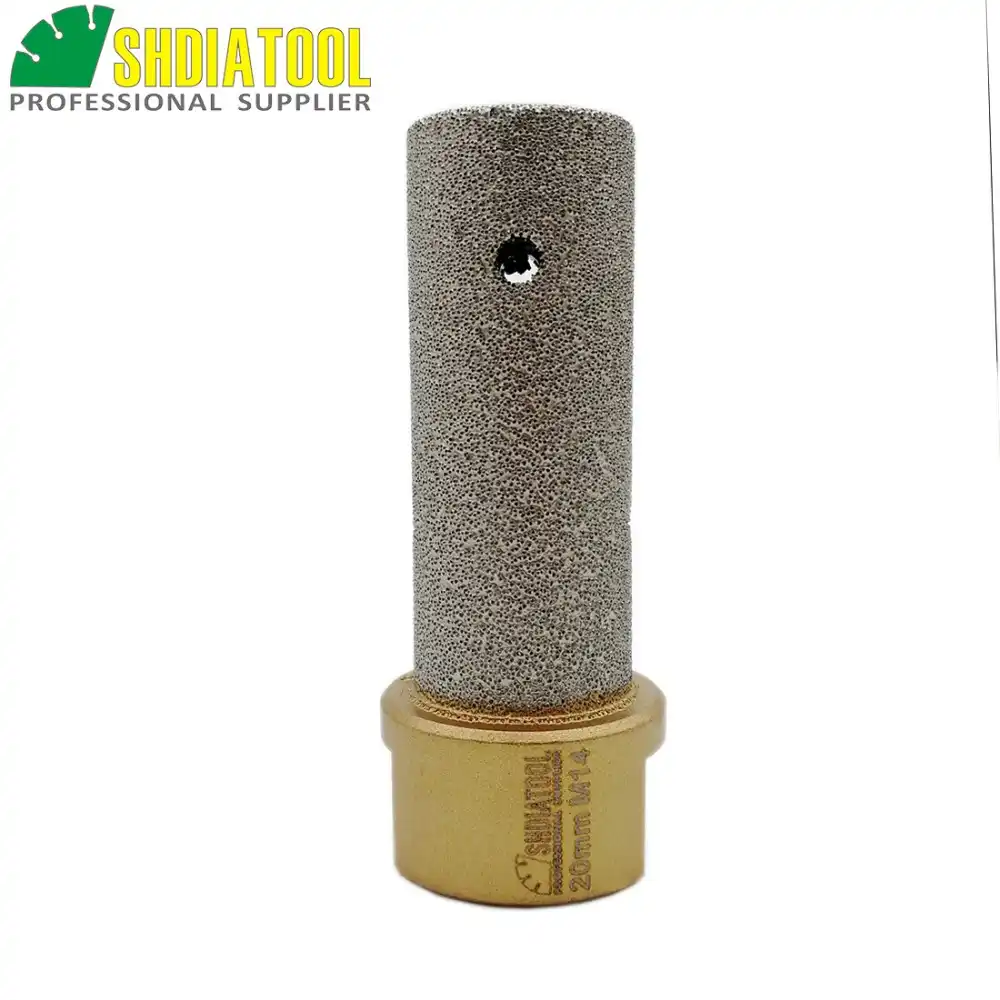 SHDIATOOL Broca de Diamante 2PC 20MM Vac/ío Soldadura para Perforaci/ón en Seco Porcelana Azulejo Granito M/ármol M14