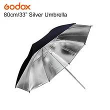 Godox 3" дюймов 83 см профессиональная Фотостудия отражатель черный серебряный зонтик для фото видео вспышка студийная лампа освещение