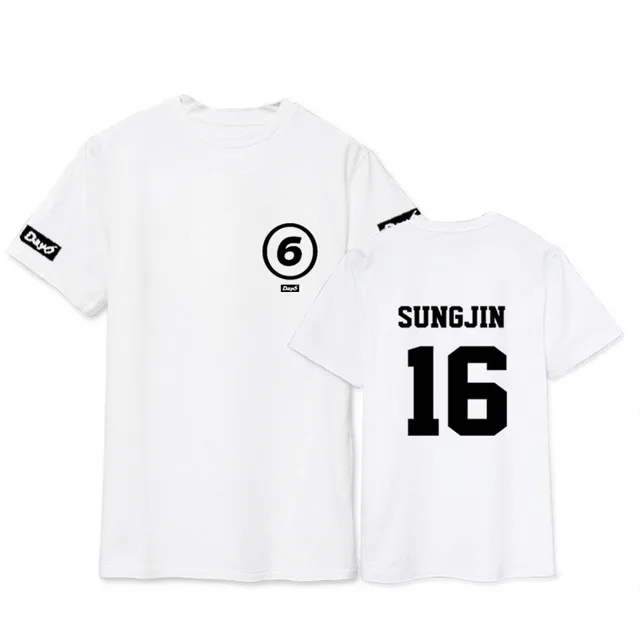 Kpop Day6 T-shirt 1st Album SUNRISE Young K Tshirt Dowoon Cotton Jae Short Tee