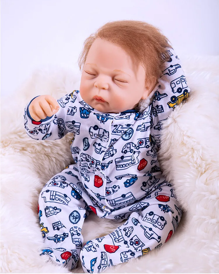 50 см силикона Reborn Baby Doll игрушки Реалистичные мягкие ткани тела новорожденных bebes Кукла реборн подарок на день рождения девочек Brinquedos