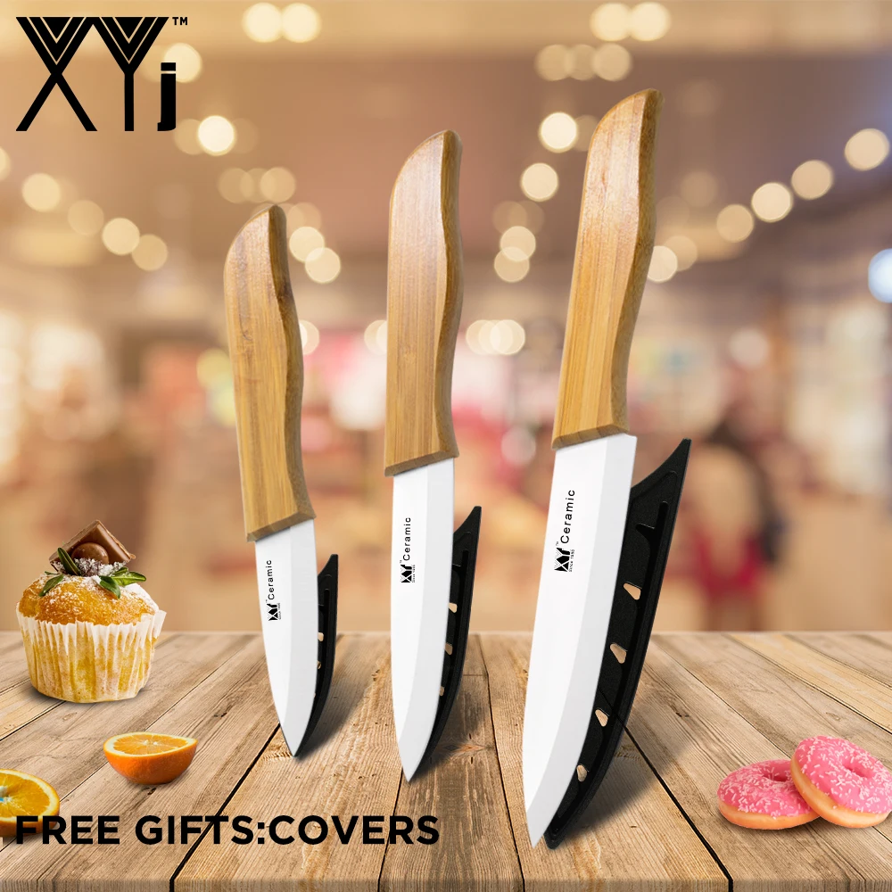 XYj Ceramic Kitchen Knife Set Chef Kitchen Knives Ultra Sharp Zirconium