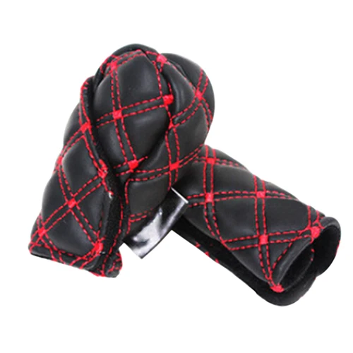 Hand Brake Cover Car Handbrake Grips Faux Leather Gear Shift Knob Cover Hand Brake Cover Sleeve 2 in 1 handbrake Interior Accessories