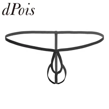 Мужское нижнее белье без выреза, бикини, стринги, нижнее белье с кольцом для пениса, сексуальные мужские трусы