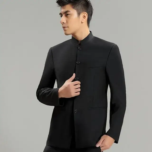 chinese collar suit jacket
